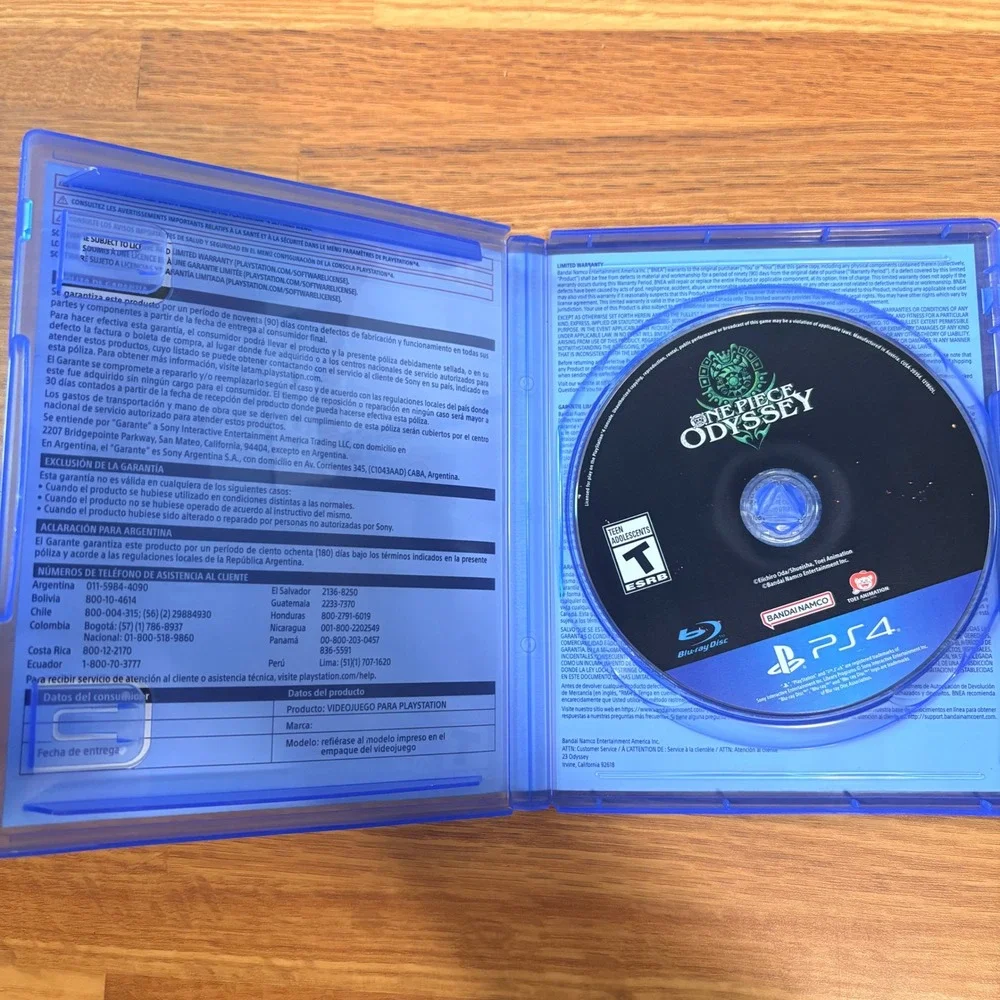 One Piece Odyssey PS4 RPG Teen Bandai Namco Video Game